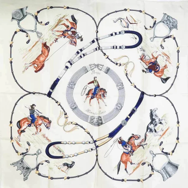 Hermes  Off- Silk Scarf (Pre-Owned)