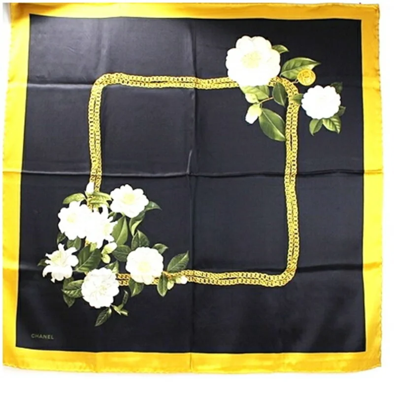 Chanel  yellow Silk Scarf (Pre-Owned)