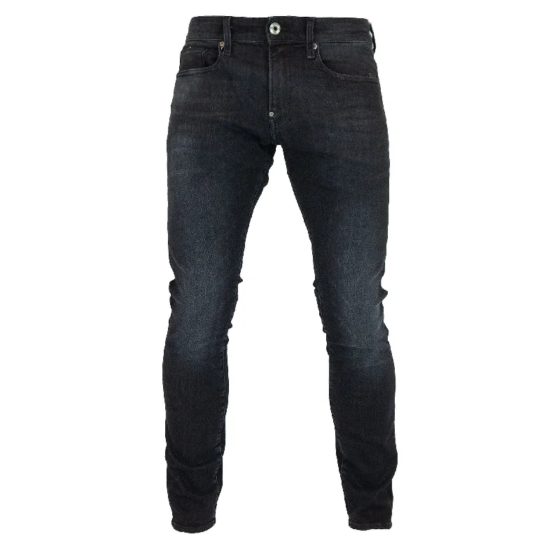 G-Star Revend Skinny Jeans - Elto Medium Aged Faded Black Superstretch