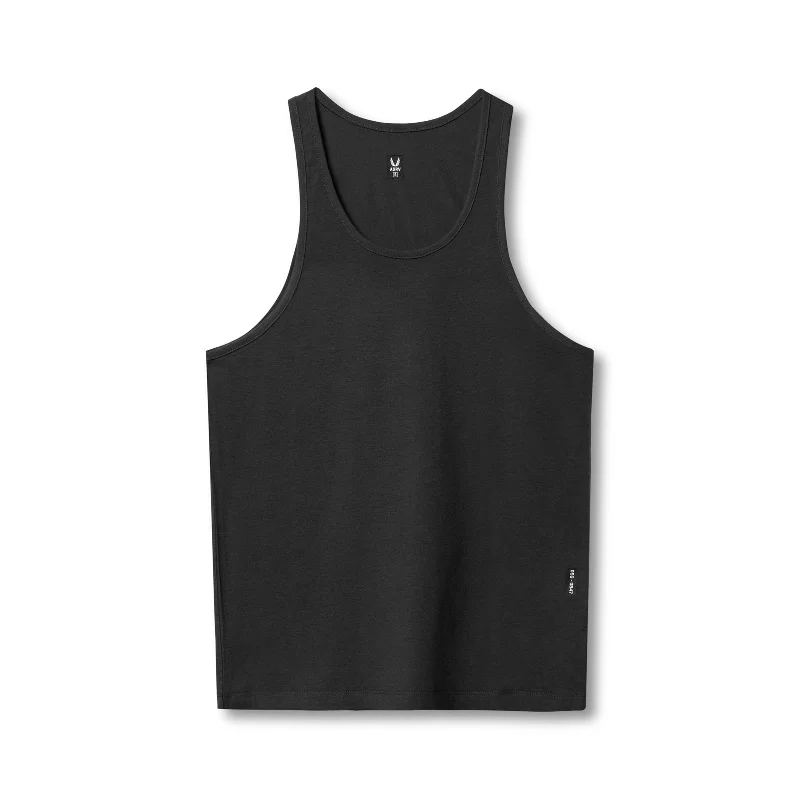 0847. CottonPlus™ Standard Slim Tank - Black