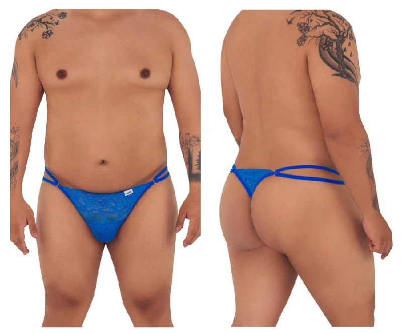 CandyMan 99421X Lace G-String Thongs Color Royal Blue