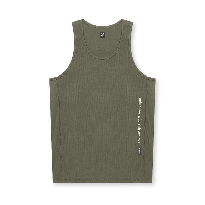 0754. AeroSilver® Training Singlet - Olive "OTWR"