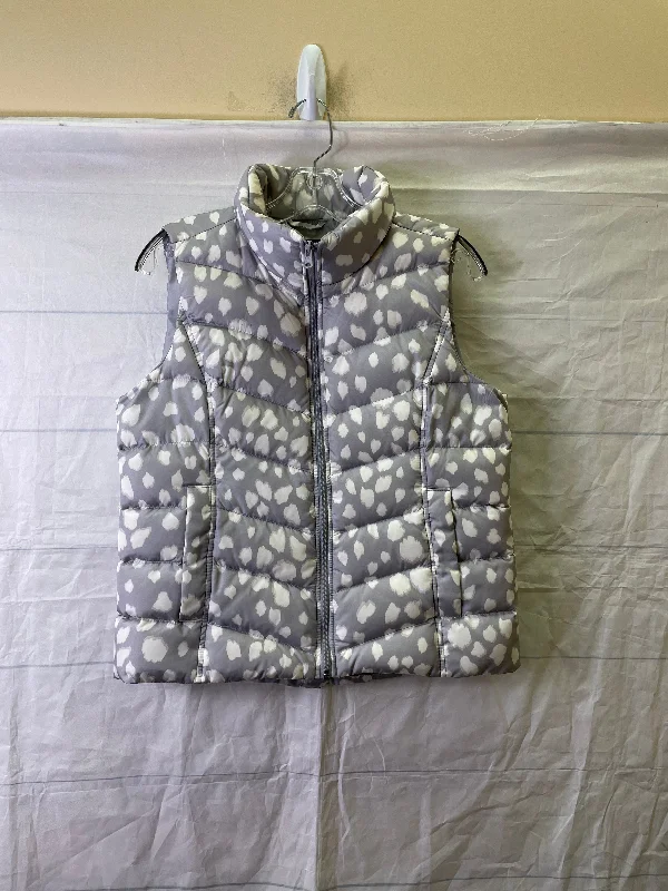 Vest Puffer & Quilted By Lands End In Grey, Size:S