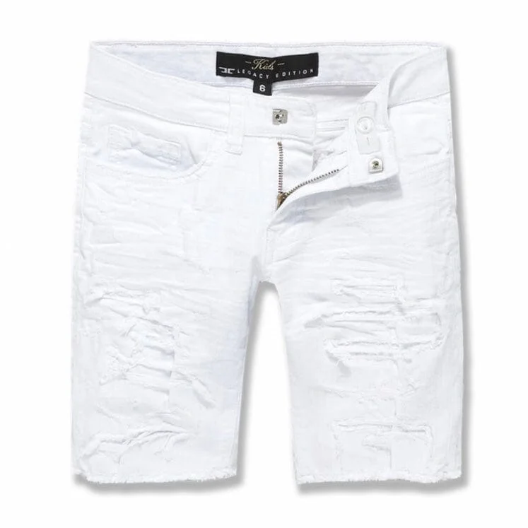 Kids Jordan Craig Tulsa Twill Shorts (White) J3187SK