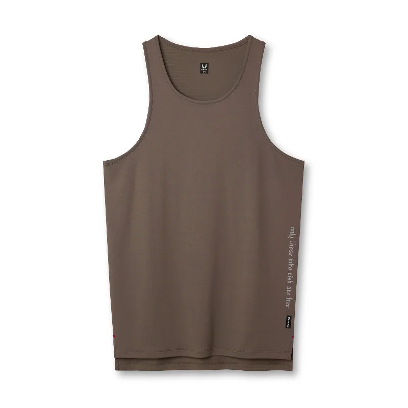 0835. 3D-Lite® 2.0 Drop Hem Tank - Deep Taupe "OTWR"