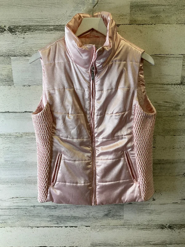 Vest Puffer & Quilted By Liz Claiborne In Pink, Size: M