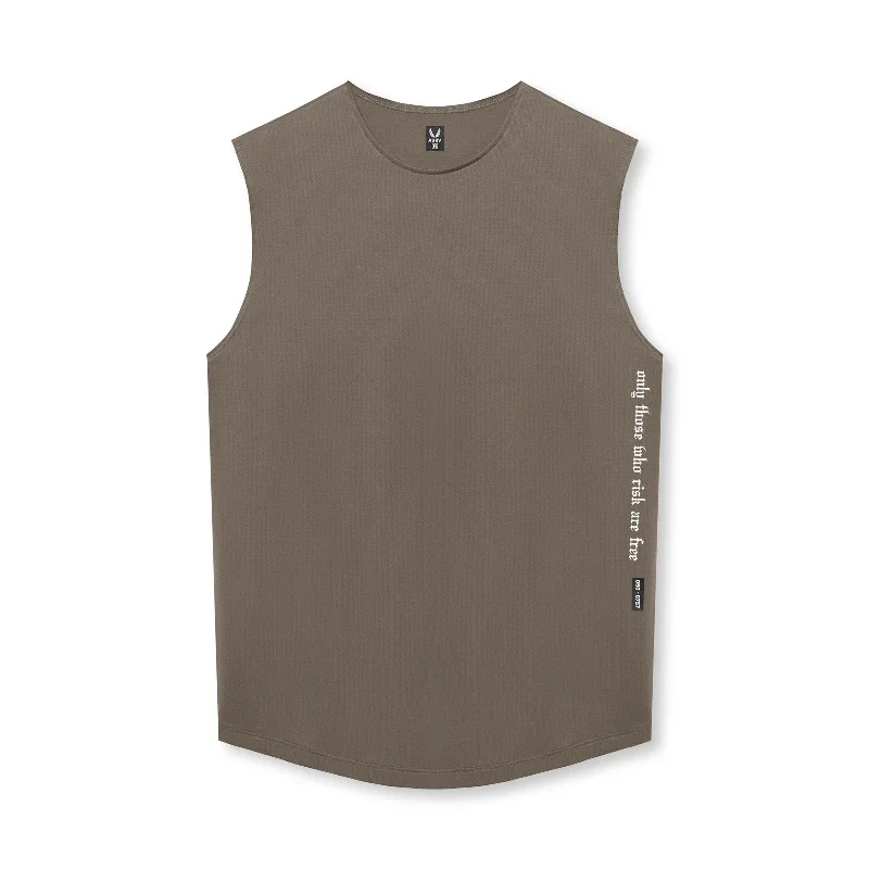 0757. AeroSilver® Cutoff Tank - Deep Taupe