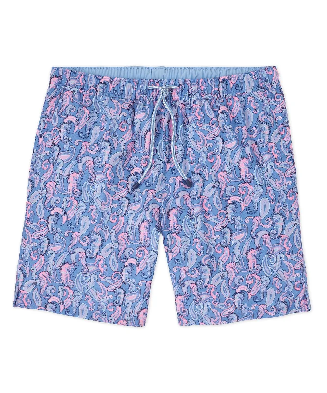 Peter Millar Seahorse Print Swim Trunk