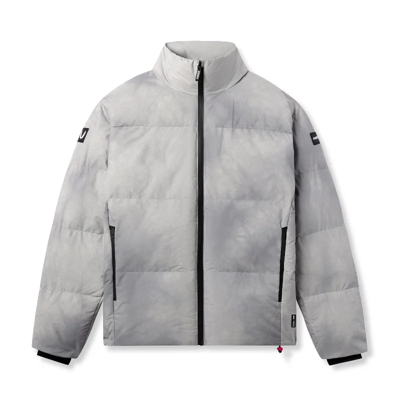 0900. PrimaLoft® Weather-Ready Puffer Jacket - Grey "Wave Dye"