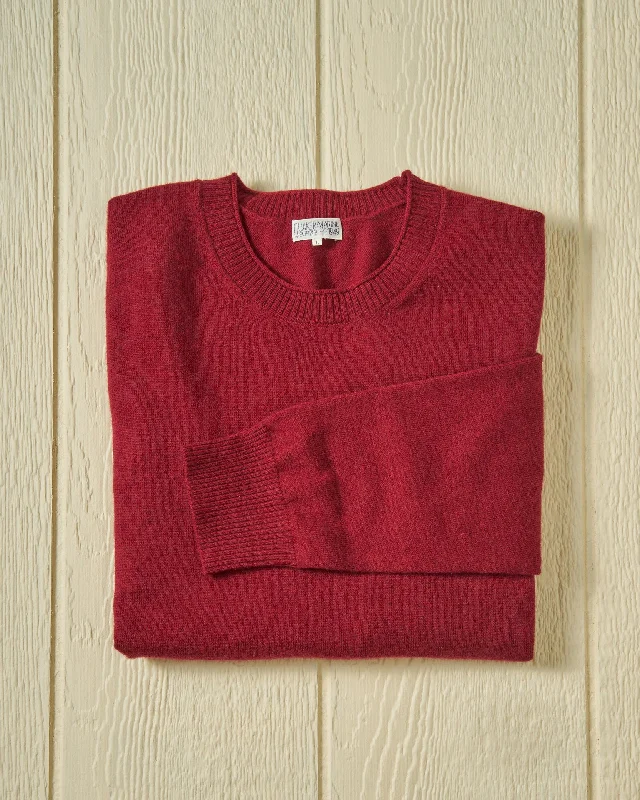 Merino Roll Neck Sweater in Merlot