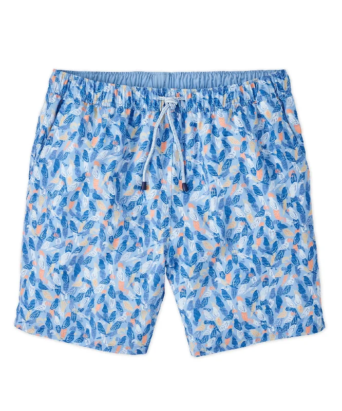 Peter Millar Parrot Print Swim Trunk