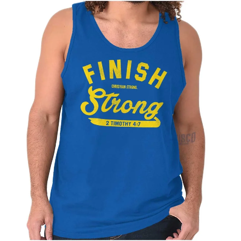 Finish Strong Scripture Tank Top