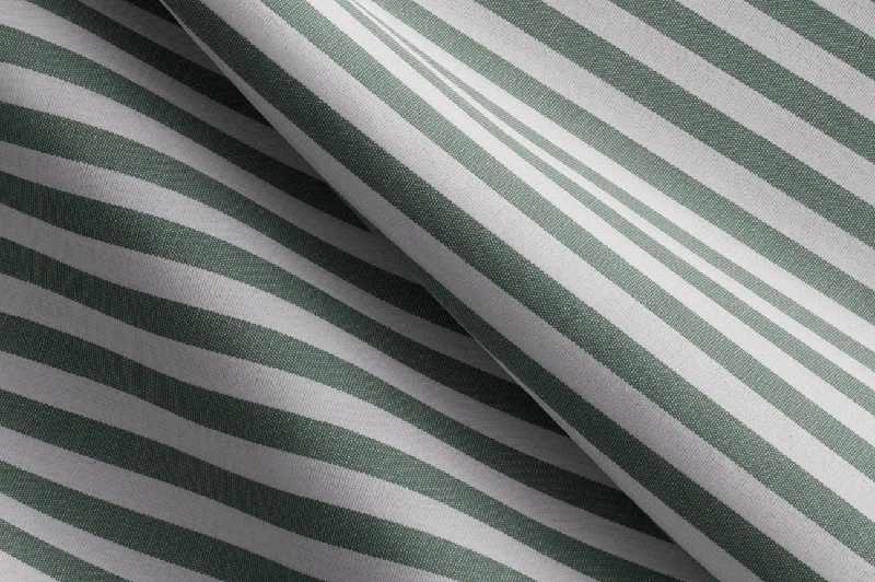 Made to Measure Green and White Stripe Shirt