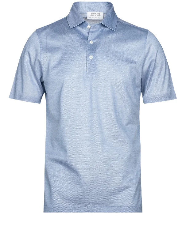 3 button Polo Shirt Light Blue