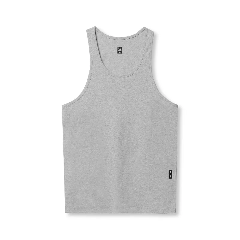 0847. CottonPlus™ Standard Slim Tank - Heather Grey