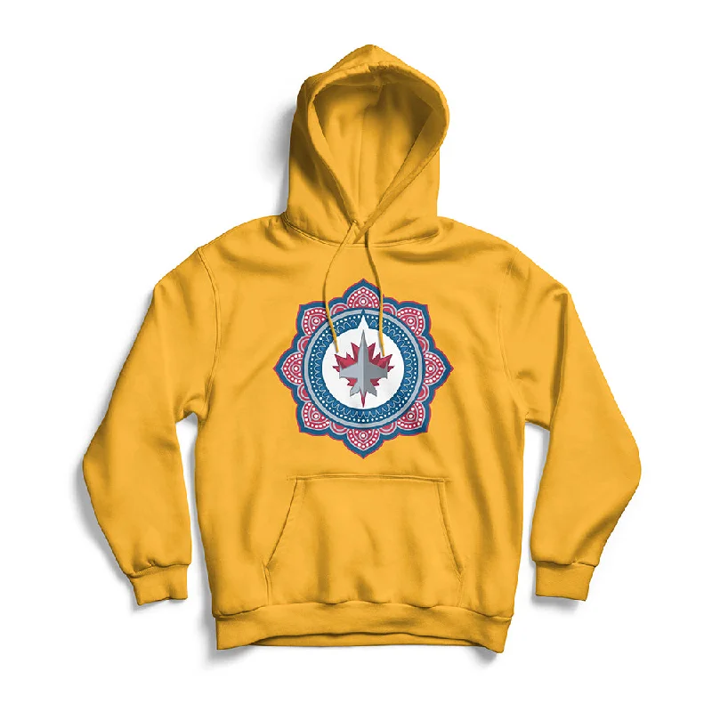 SOUTH ASIAN LOGO HOOD GOLD