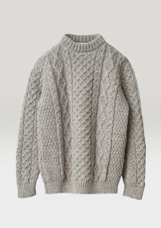 Kerry Heavy Aran Sweater | Oatmeal