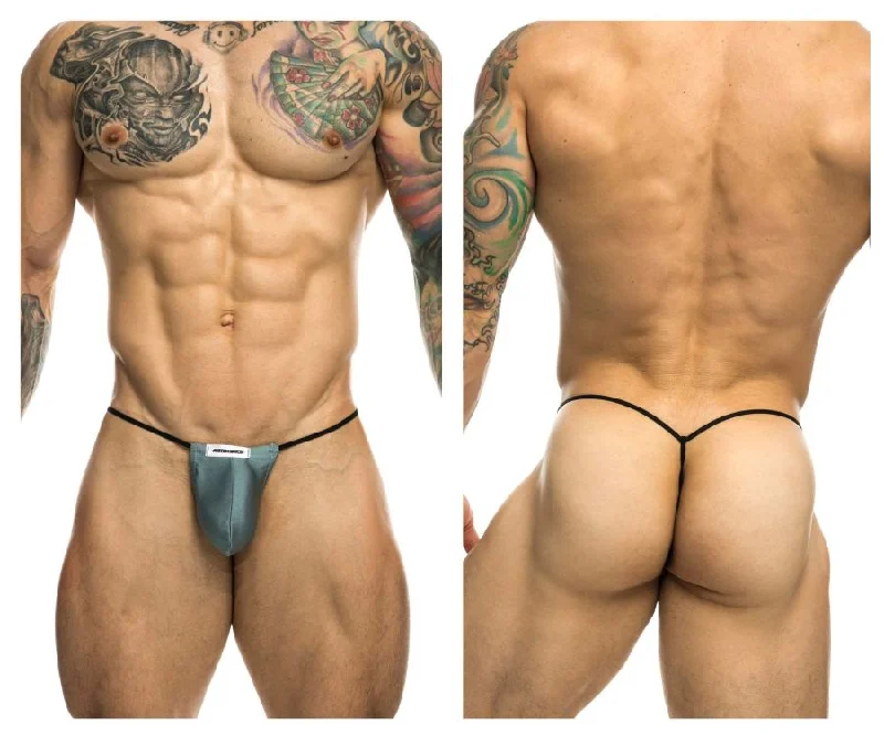 JUSTIN+SIMON XSJ02 Classic G-String Bulge Color Metal Green