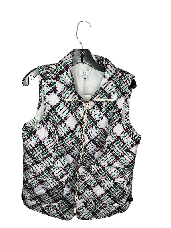 Vest Puffer & Quilted By Crown And Ivy In Multi-colored, Size: L