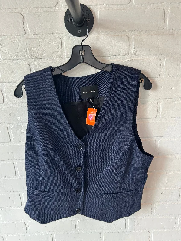 Vest Other By Banana Republic In Blue Denim, Size: L