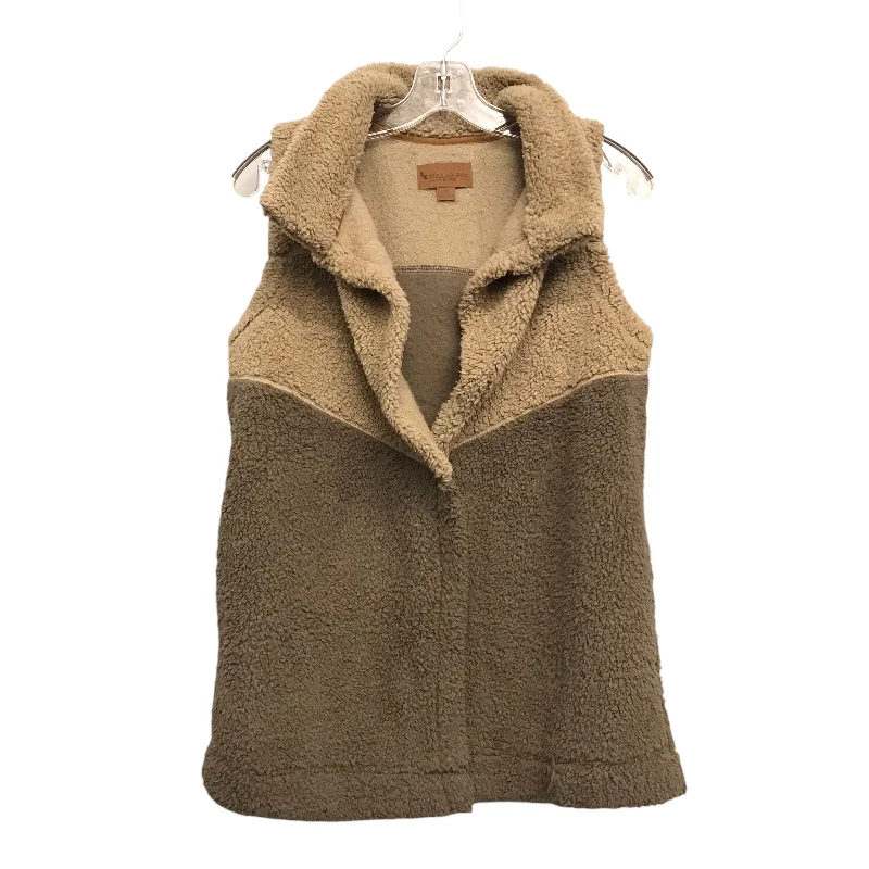 Vest Faux Fur & Sherpa By Koolaburra By Ugg In Tan, Size:Xs