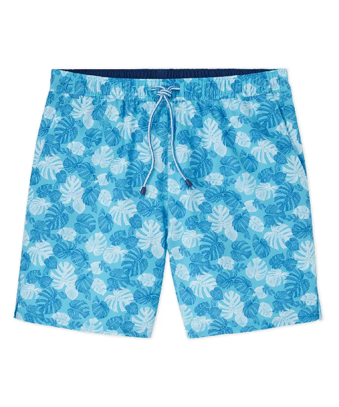 Peter Millar Palm Print Swim Trunk