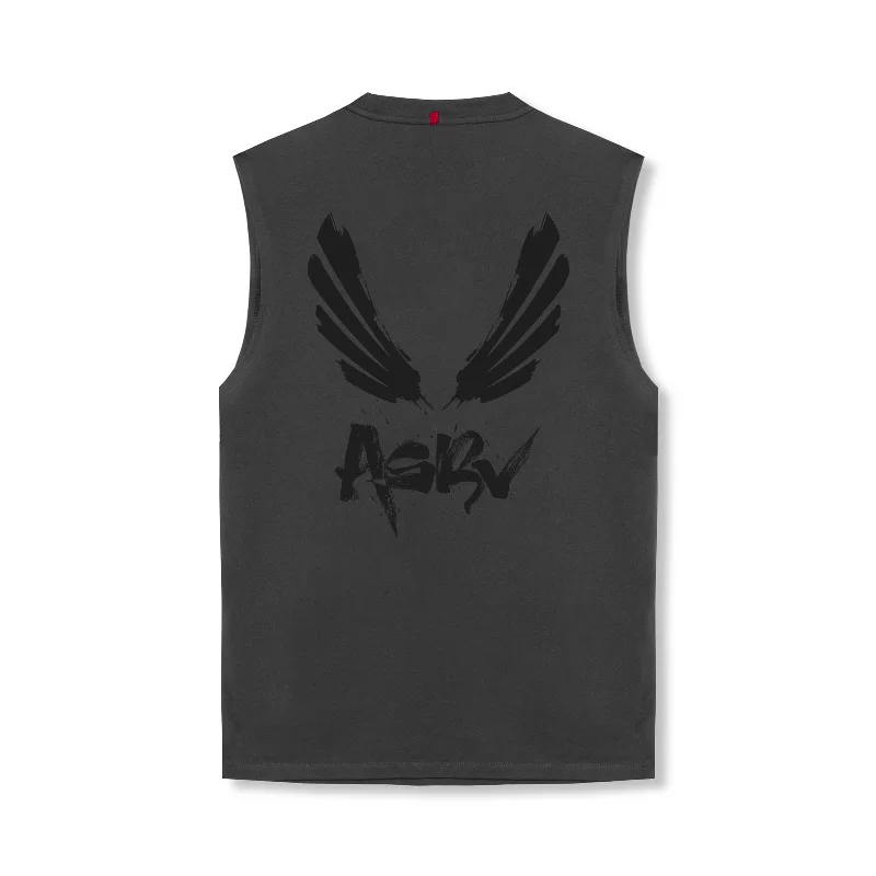 0807. Tech Essential™ Relaxed Cutoff - Space Grey/Black "Brush Wings/ASRV"