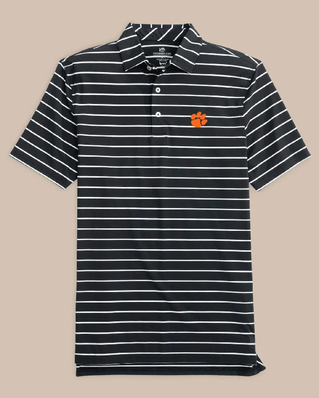 Clemson Tigers brrr°®-eeze Desmond Stripe Polo