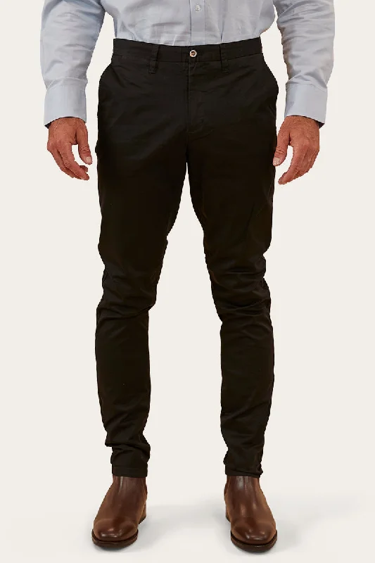 Parsons Mens Slim Fit Chino Pant - Black