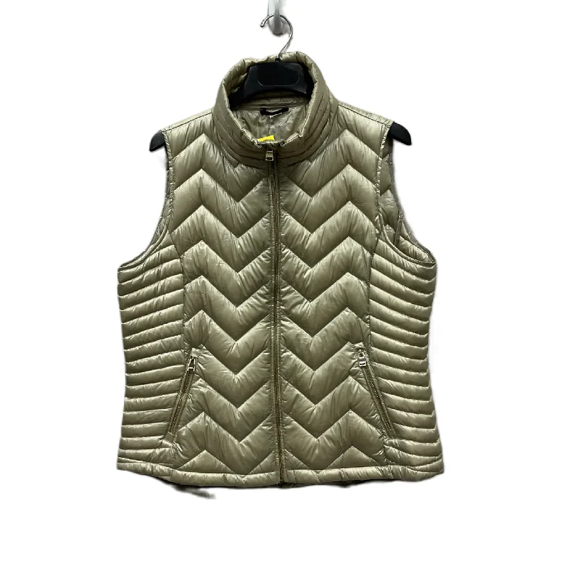 Vest Puffer & Quilted By Calvin Klein In Cream, Size: 1x