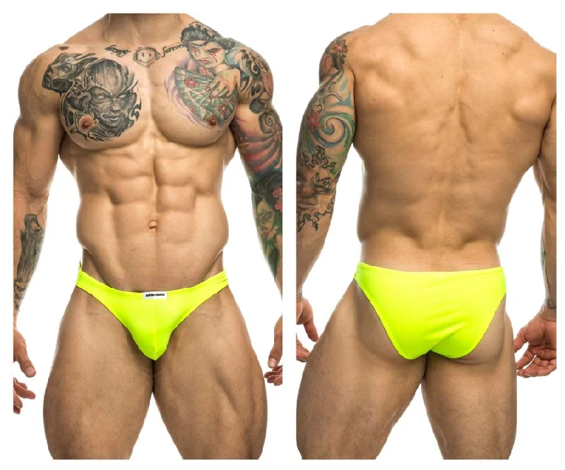 JUSTIN+SIMON XSJ01 Classic Bikini Color Neon Green