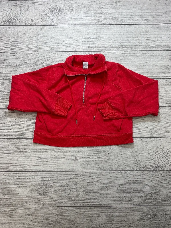 Athletic Sweatshirt Collar By All In Motion In Red, Size: M