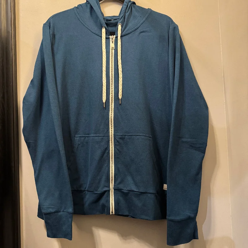 Athletic Sweatshirt Hoodie By Vuori In Blue, Size: Xxl