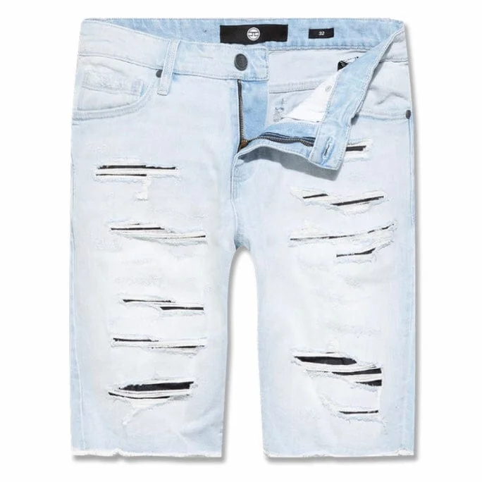 Jordan Craig Baltimore Retro Denim Shorts (Ice Blue) J3195S