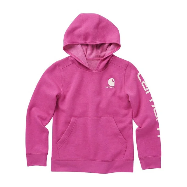 Girls' Fleece Logo Pullover Hoodie