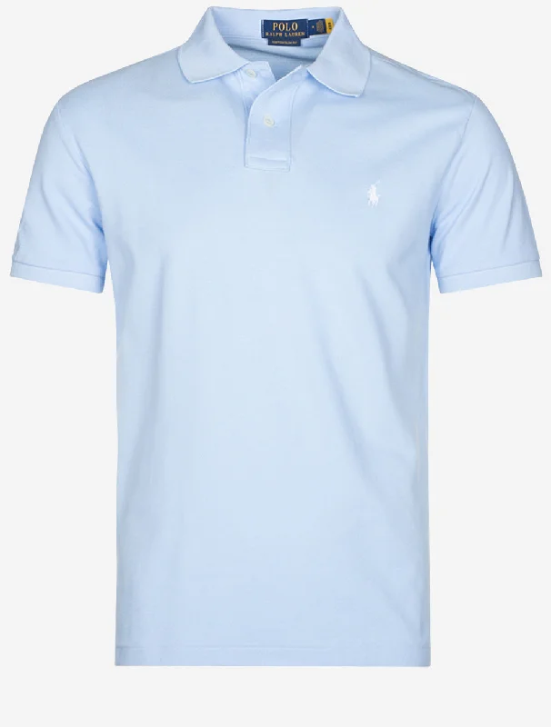 Mesh Polo Shirt Blue