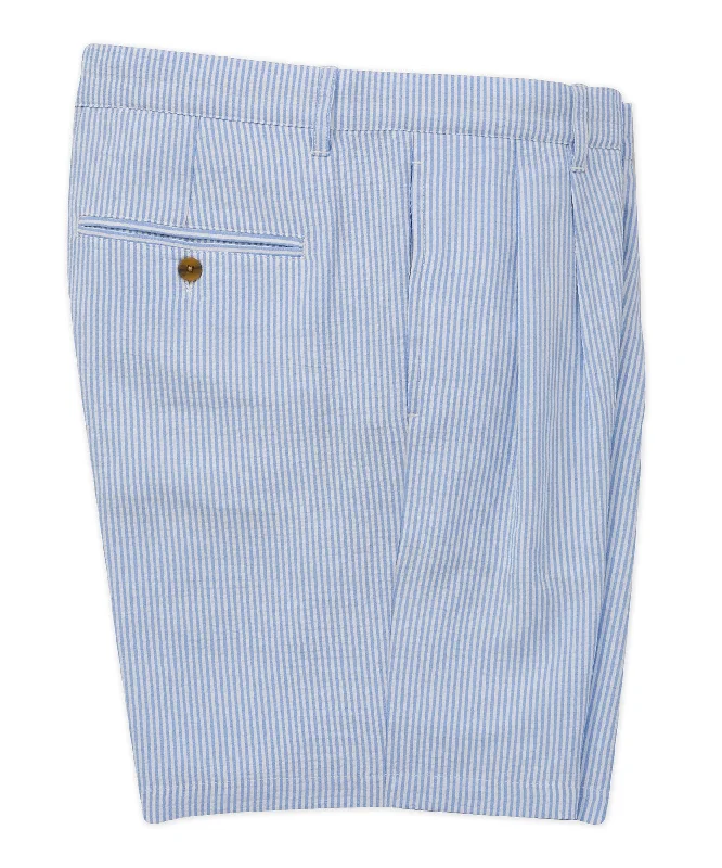 Westport Lifestyle Fairfield Pleated Seersucker Short