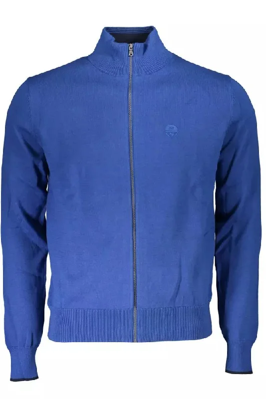 North Sails High Collar Cardigan with Embroide Men's Logo