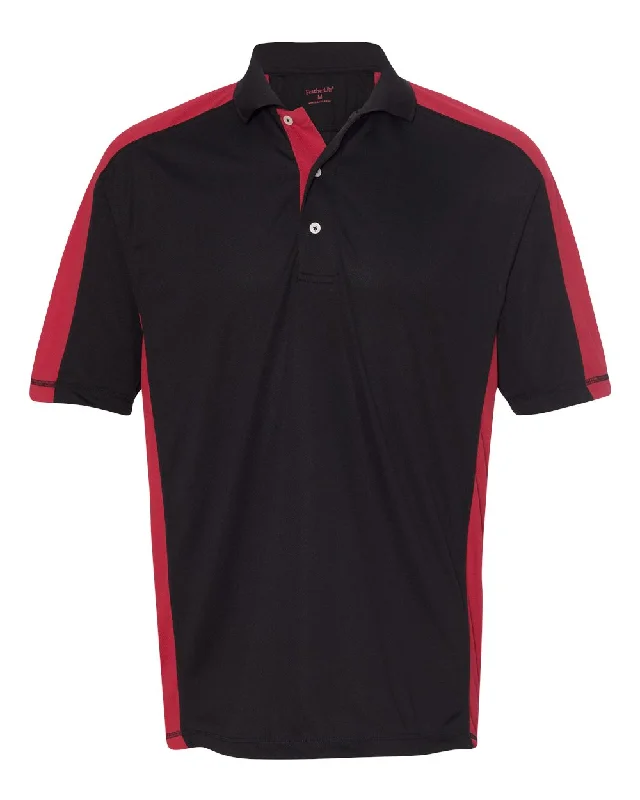 Colorblocked Moisture Free Mesh Polo