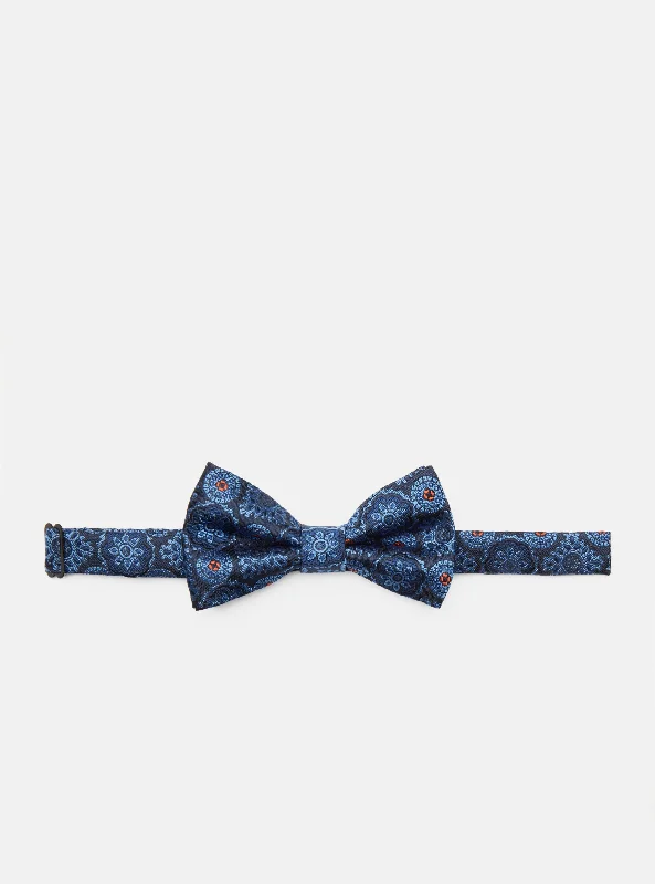 Floral mosaic bow tie