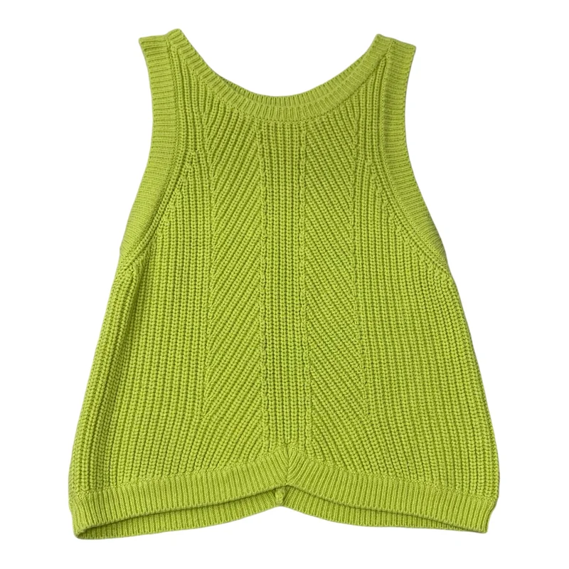 Vest Sweater By 525 In Chartreuse, Size: M