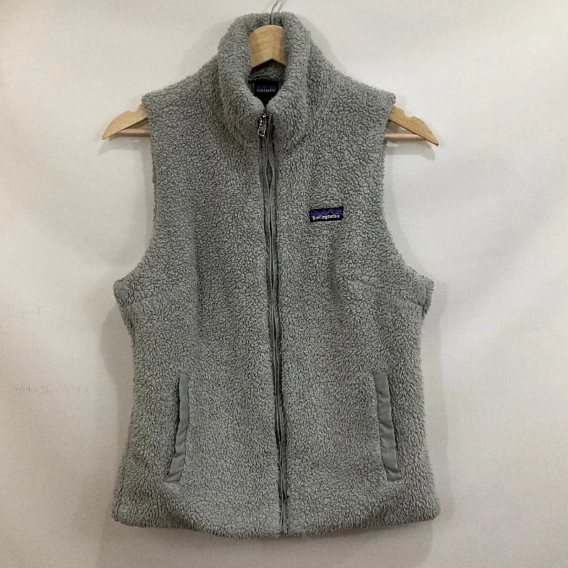 Vest Faux Fur & Sherpa By Patagonia In Grey, Size: M