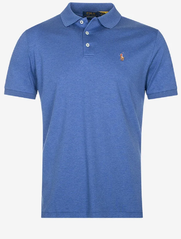 Slim Fit Pima Short Sleeve Polo Blue