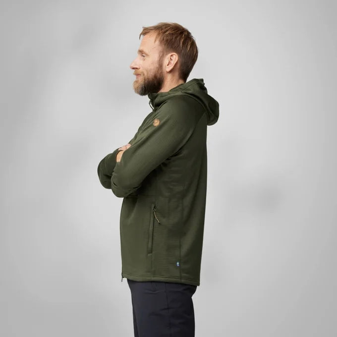 FJALLRAVEN ABISKO GRID FLEECE HOODY