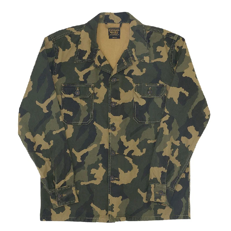 2 Pockets 100% Cotton Lucca Jacket - KINDLING CAMO