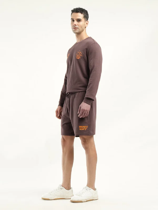 Men's Brown Regular Fit Shorts