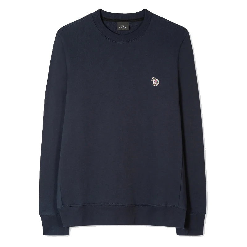 Paul Smith Cotton Zebra Logo Sweatshirt Dark Navy