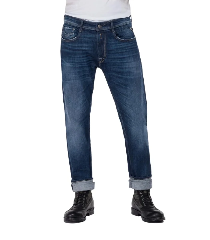 ID20393-Replay Rocco Mid Wash Jean