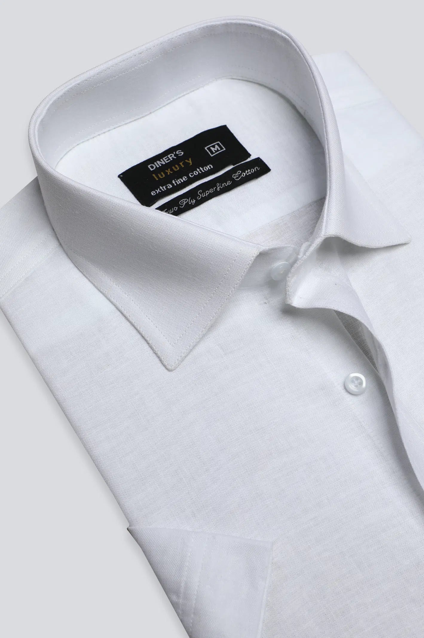 White Plain Formal Shirt (Half Sleeves)