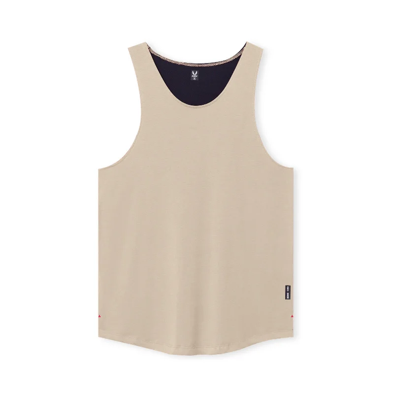 0808. Supima® Vented Tank - Beige